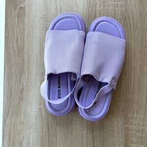 Steve Madden Platform Slide Shoe Women's Size 4 Purple